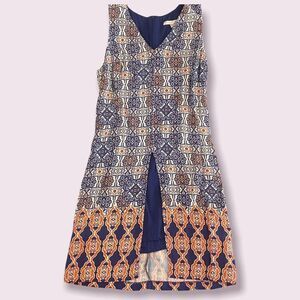 Skies Are Blue Mosaic Sleeveless Mini Dress